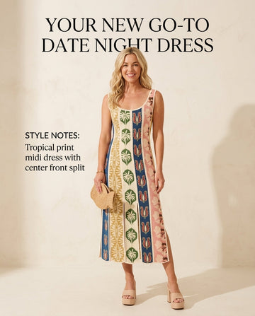 Ivory Lustre Wedding Guest Tropical Midi Dress Ivory Midi Dress with Flowing silhouette and Textured texture, front view product image for Wedding Guest, a fall city dinner, Fall current summer selling first with a light late-summer/pre-fall accent: make by floravincie