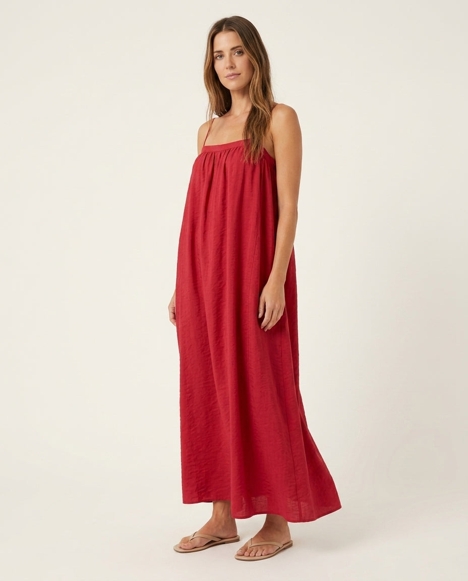 Fuchsia Gleam Wedding Guest Printed Maxi Dress Fuchsia Maxi Dress with Relaxed Fit silhouette and Satin texture, side or back garment view for Wedding Guest, a cafe plan, Fall current summer selling first with a light late-summer/pre-fall accent: make it by floravincie