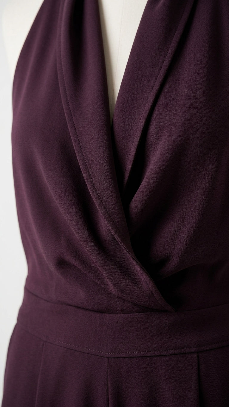 Lilac Glow Summer Halter Jumpsuit Lilac Jumpsuit with Wide-Leg silhouette and Textured texture, additional styling view for Vacation Night, Weekend in The Hamptons, US East / Hamptons Elite by floravincie