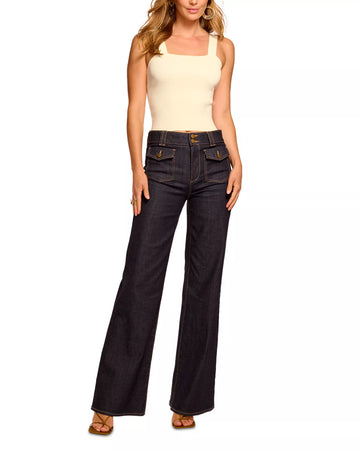 Retro high-waisted jeans