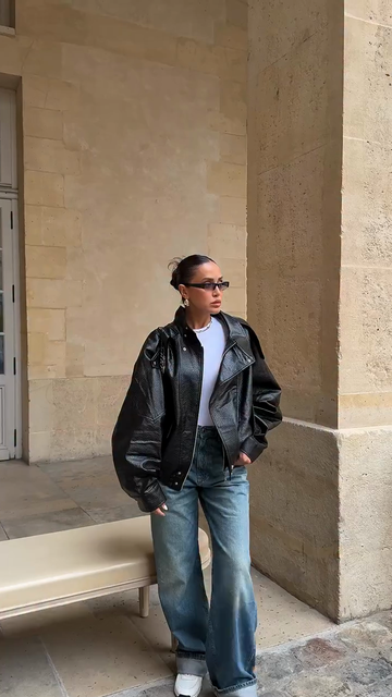 FAUX LEATHER JACKET
