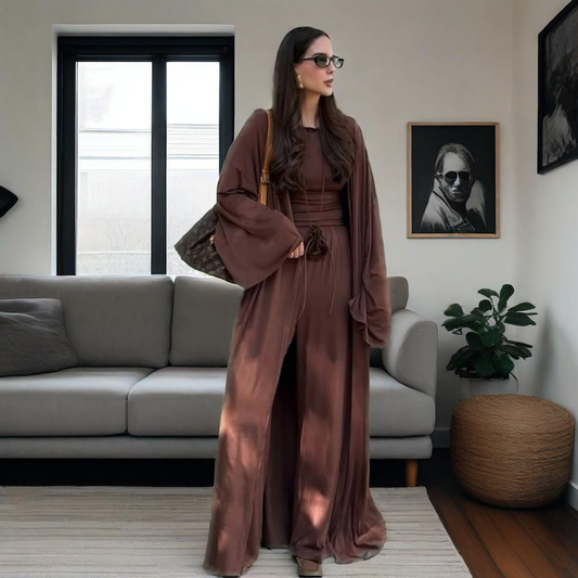 Chic Oversized Knit Suit