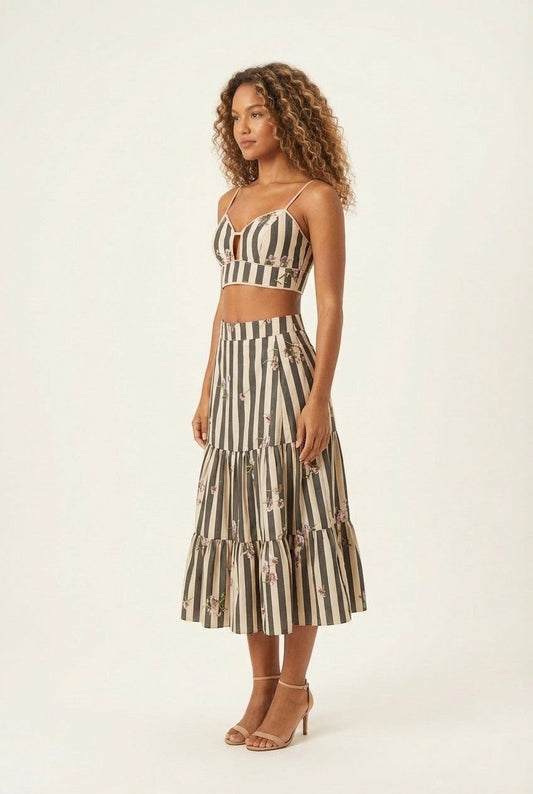Solara Drift Striped Two-Piece Set