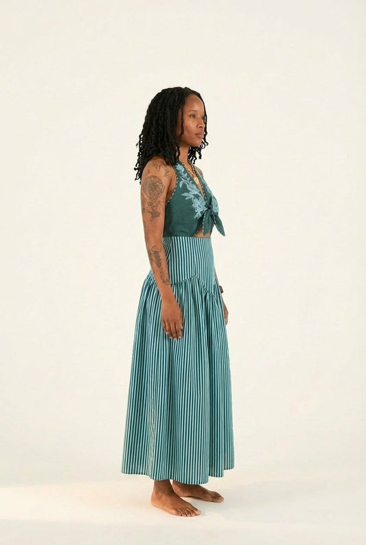 Azure Oasis Cutout Two-Piece Set