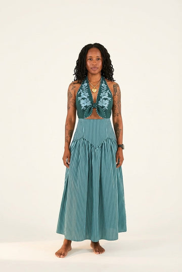 Azure Oasis Cutout Two-Piece Set
