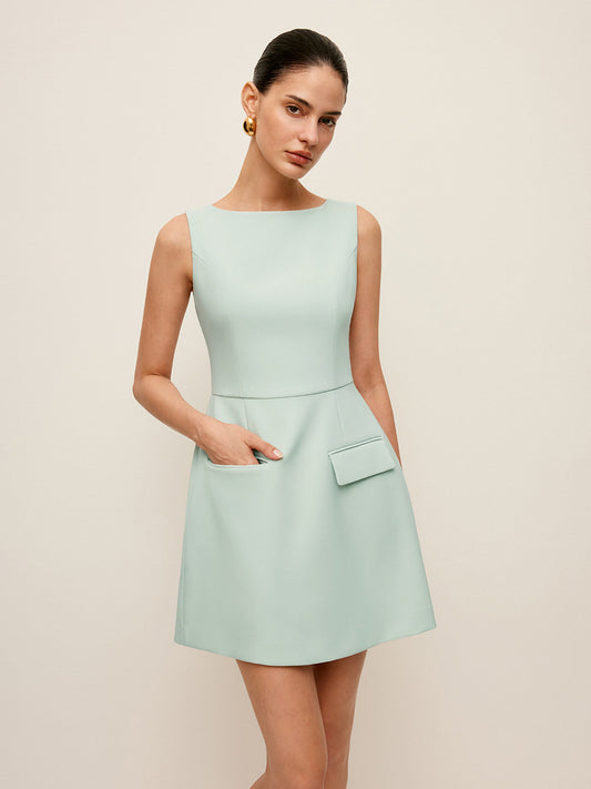 Pocket Detail Sleeveless Dress
