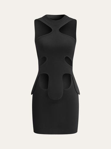 Cut-Out Halter Dress