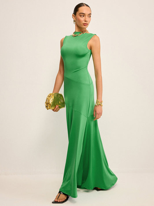 Sleeveless Backless Maxi Dress