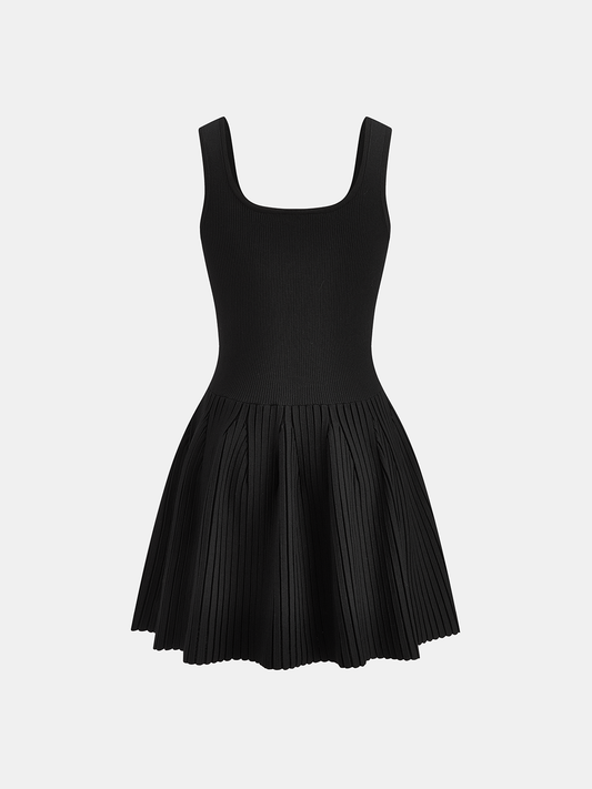 Rhinestone-Embellished Slim Fit Mini Dress