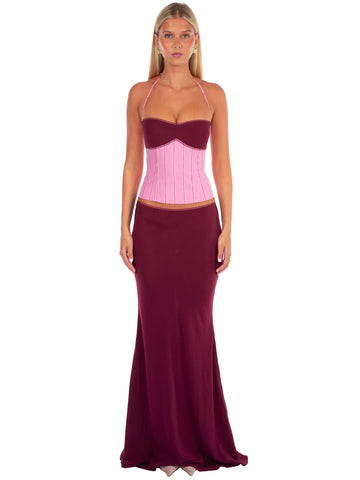 Corset  Maxi Skirt Set
