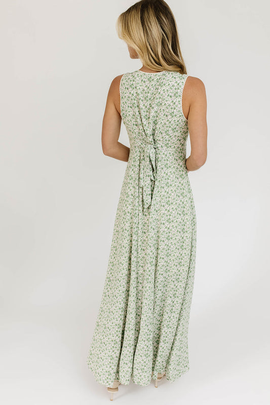 Honey floral pattern long dress