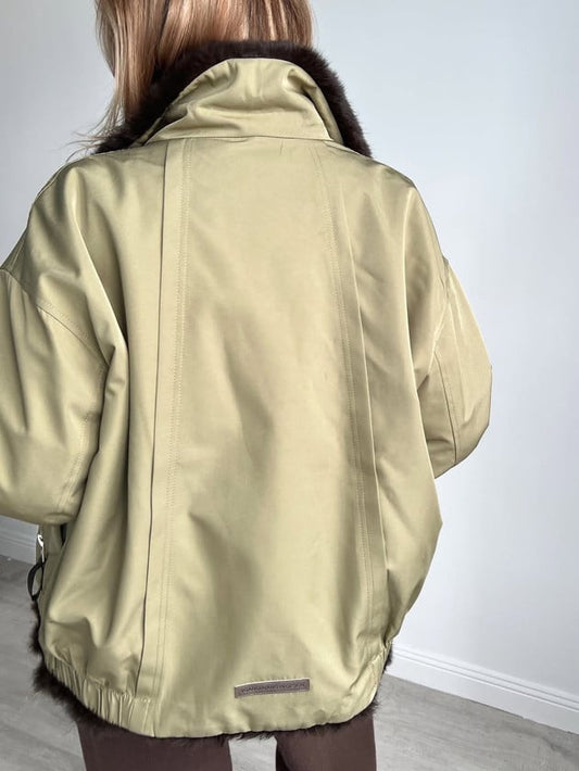 Reversible  Faux Fur Bomber