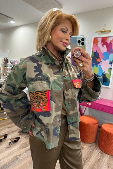 Vintage Authentic Tiger Patched Jacket