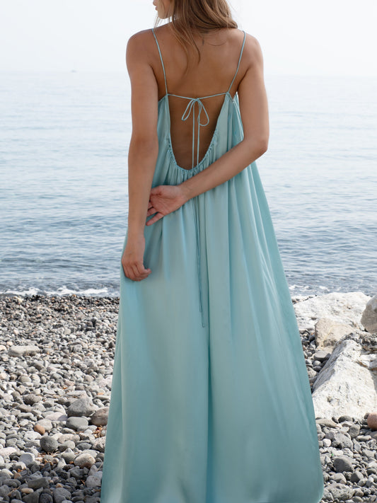 Loose and Flowing Low Back Maxi Dress