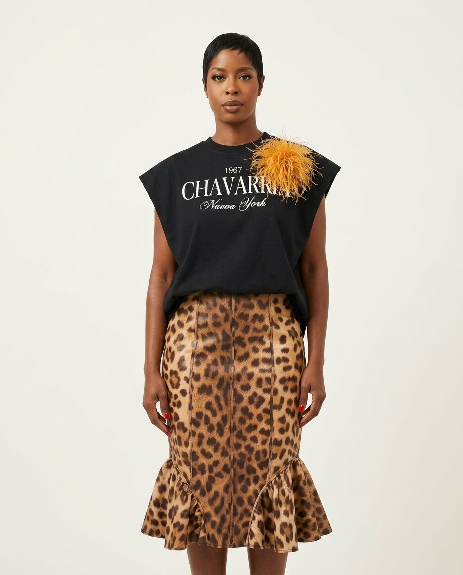 Black Eyelet V-Neck Skirt Set "Paloma" Black Skirt Set with Relaxed Fit silhouette and Textured texture, clean studio product view for Resort Brunch, a London dinner reservation, Euro Chic Premium