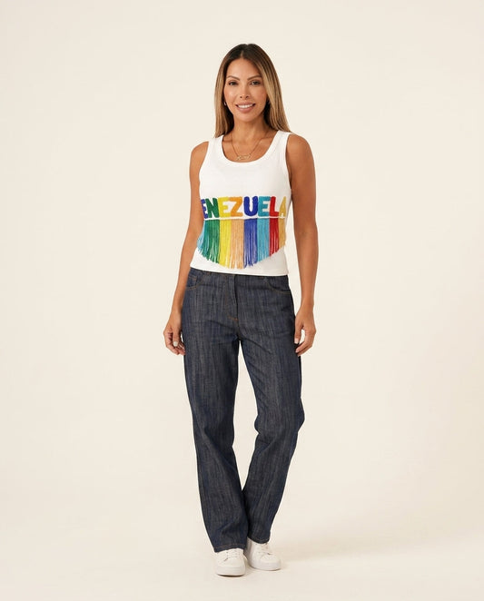 Ivory Eyelet V-Neck Top "Daphne" Ivory Top with Cropped silhouette and Textured texture, clean studio product view for Weekend Brunch, Weekend in The Hamptons, US East / Hamptons Elite