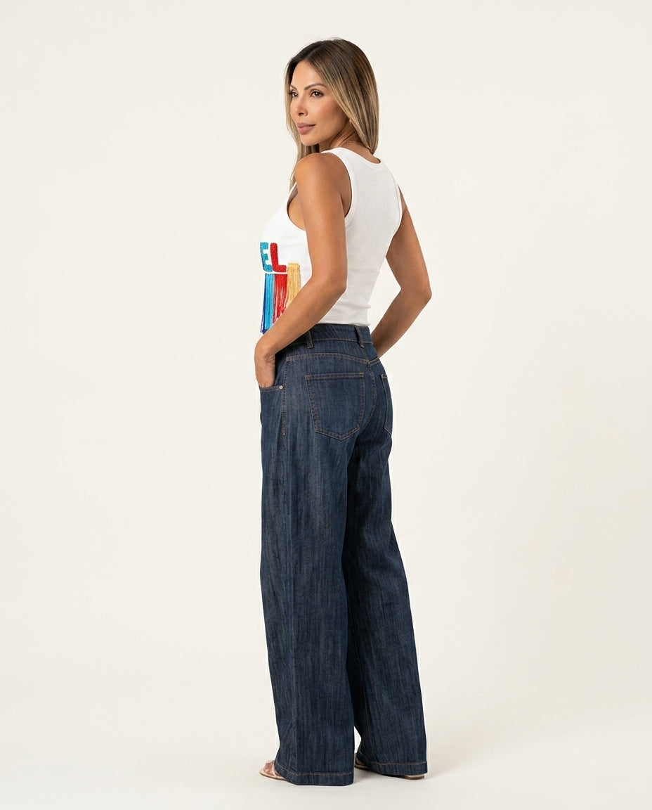 Ivory Eyelet V-Neck Top "Daphne" Ivory Top with Cropped silhouette and Textured texture, side or back garment view for Weekend Brunch, Weekend in The Hamptons, US East / Hamptons Elite
