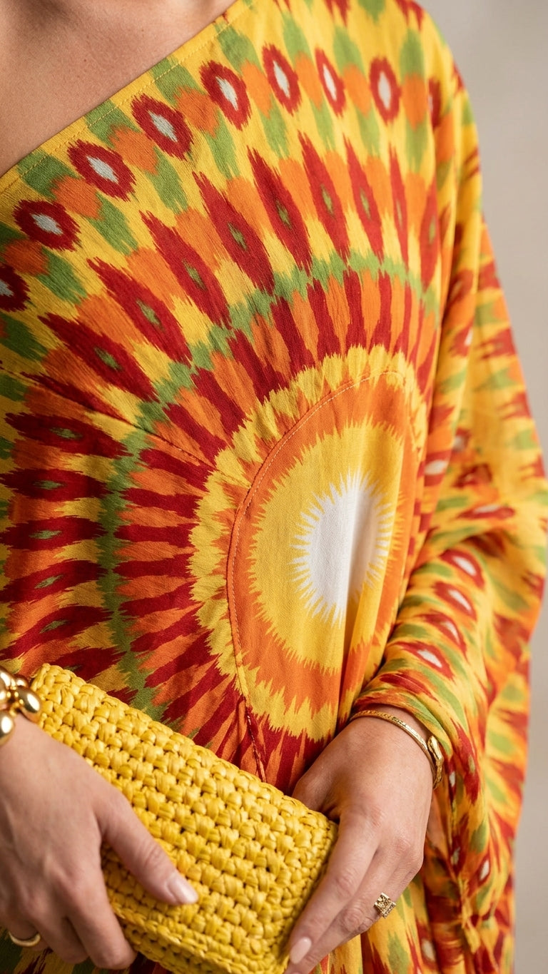 Butter Yellow Eyelet One-Shoulder Maxi Dress "Marina" Butter Yellow Maxi Dress with Asymmetric silhouette and Textured texture, additional styling view for Resort Wear, a London dinner reservation, Euro Chic Premium