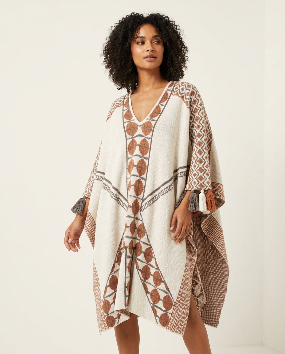 Blue Eyelet V-Neck Maxi Dress "Noelle" Blue Maxi Dress with Relaxed Fit silhouette and Textured texture, side or back garment view for Rooftop Brunch, a gallery opening in Paris, Euro Chic Premium