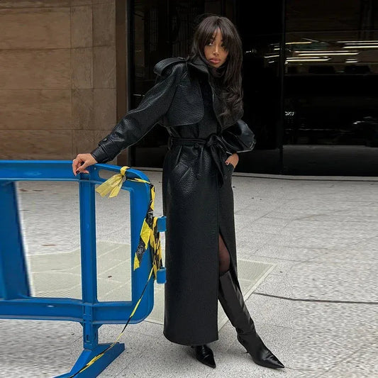 Leather Trench Coat
