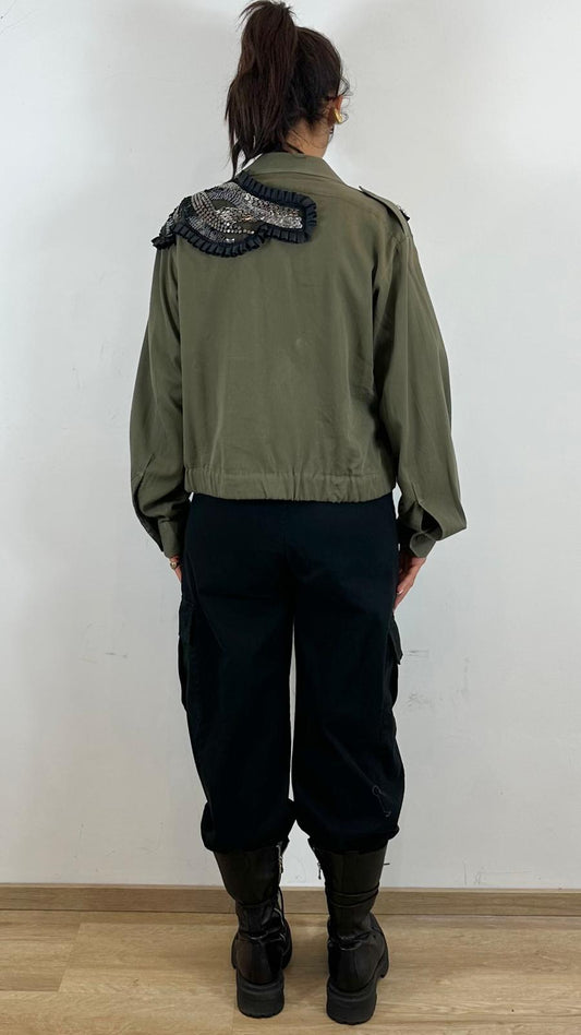 Camicia Vintage Applicazioni Jacket