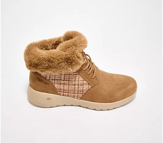 Waterproof suede boots