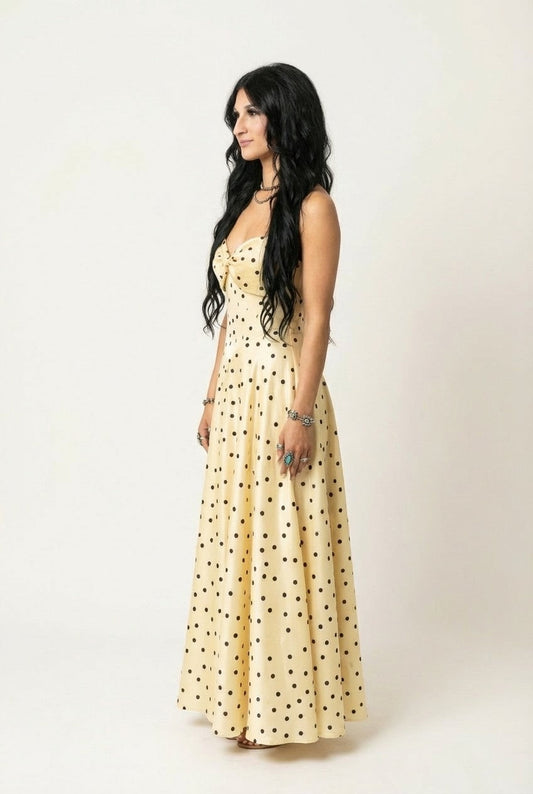 Daisy Reverie Polka Dot Maxi Dress
