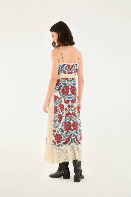 Sand Francesca Midi Dress