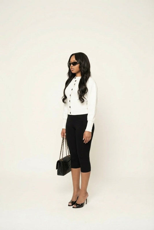 Élise Buttoned Knit Jacket