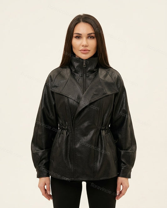 Black Jacket, front studio view, by floravincie