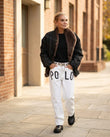 Black Jacket, alternate use-case lifestyle view, by Floravincie
