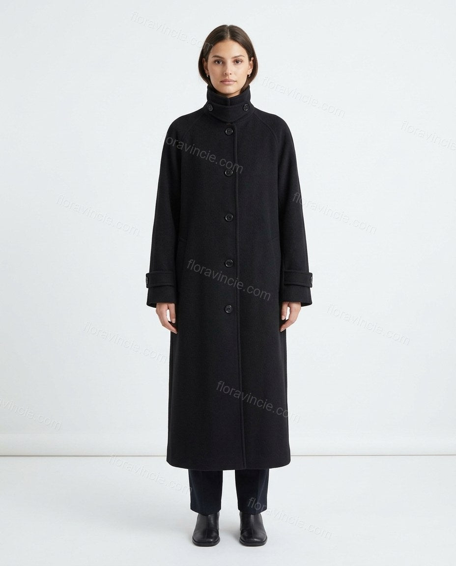 Black Coat, front studio view, by Floravincie
