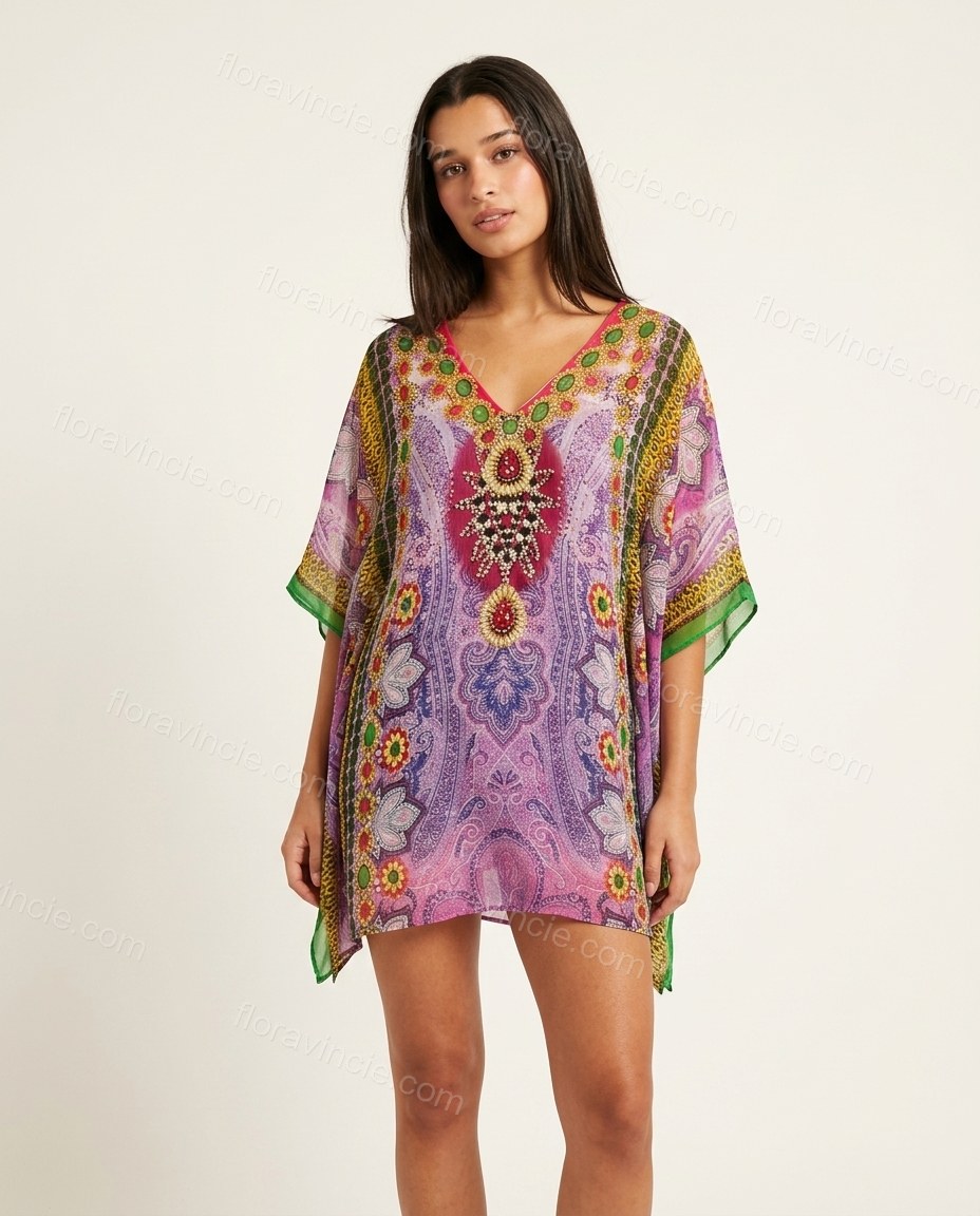Pink Gleam Terrace Dinner Printed Mini Dress Pink Mini Dress with Relaxed Fit silhouette and Textured texture, side or back garment view for Pre-Fall, a fall city dinner, Fall current summer selling first with a light late-summer/pre-fall accent: make it by floravincie