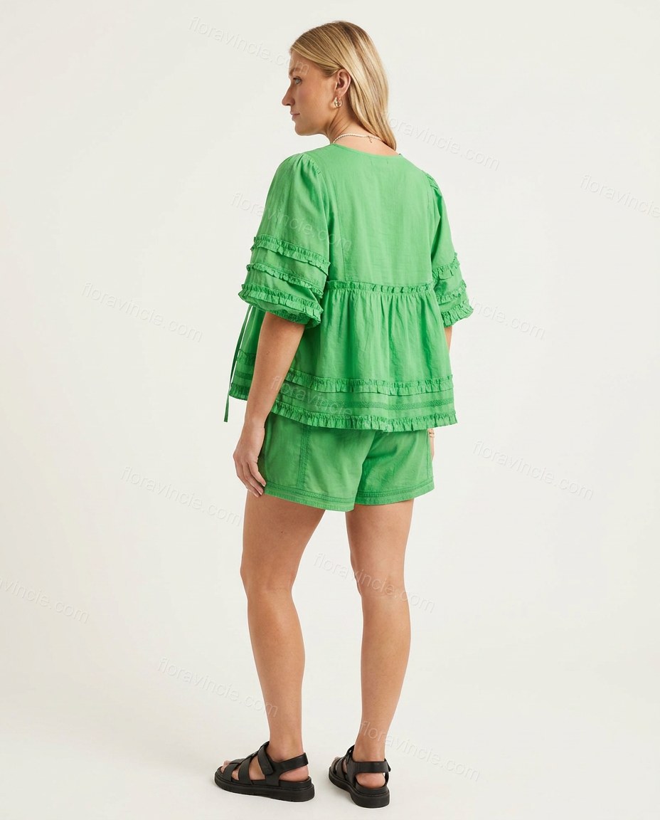 Sage Refined Printed Short Set by floravincie