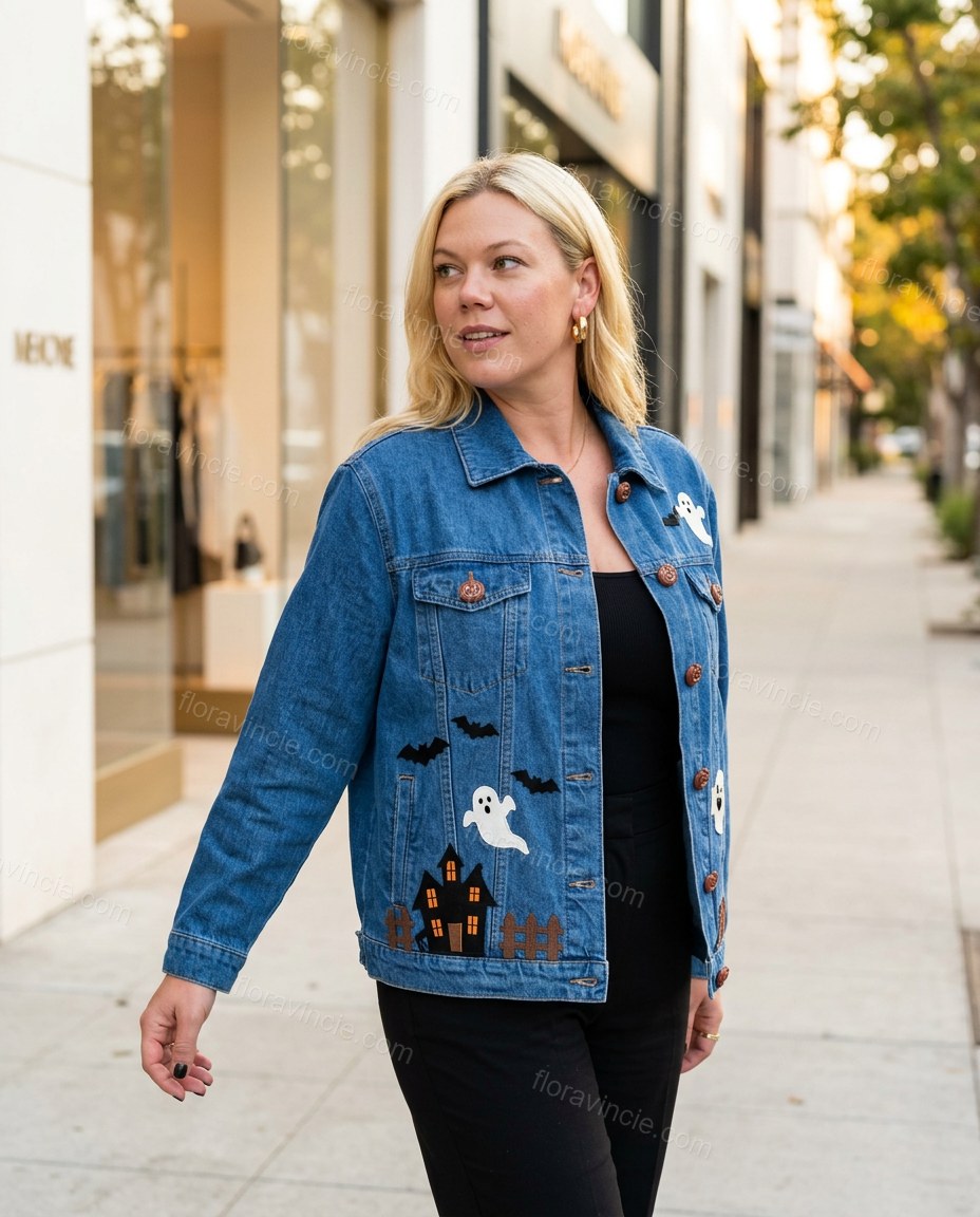 Blue Elevated Denim Jacket by Floravincie