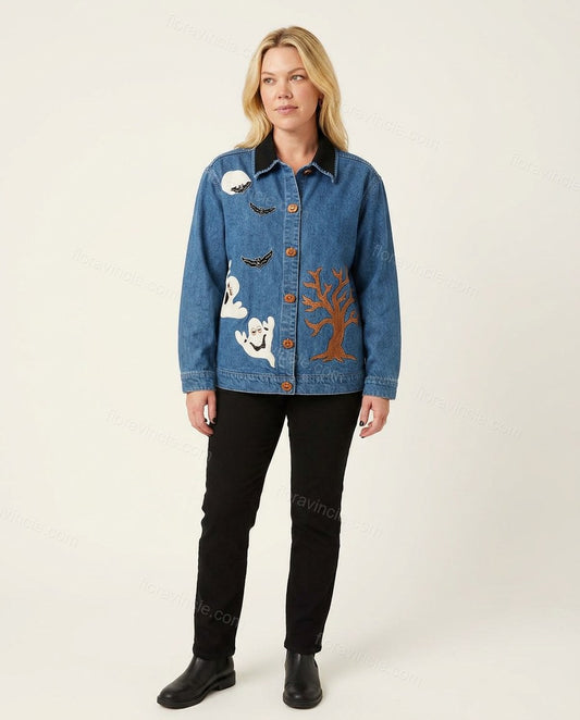 Blue Elevated Denim Jacket by Floravincie