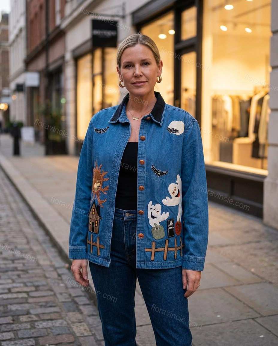 Blue Elevated Denim Jacket by Floravincie