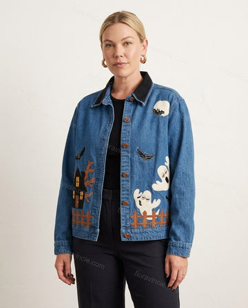Blue Elevated Denim Jacket by Floravincie