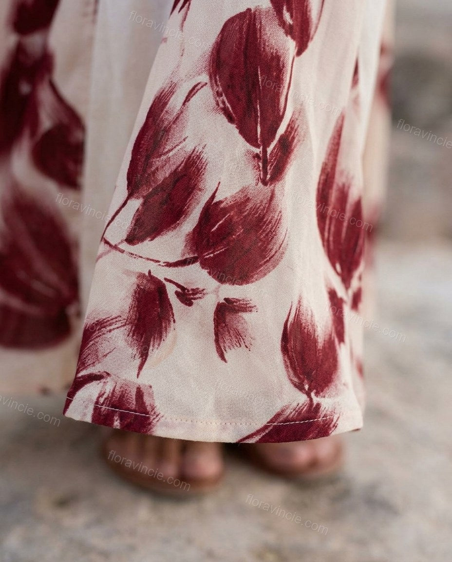 White Floral Maxi Strapless Dress, close-up of floral, by Floravincie