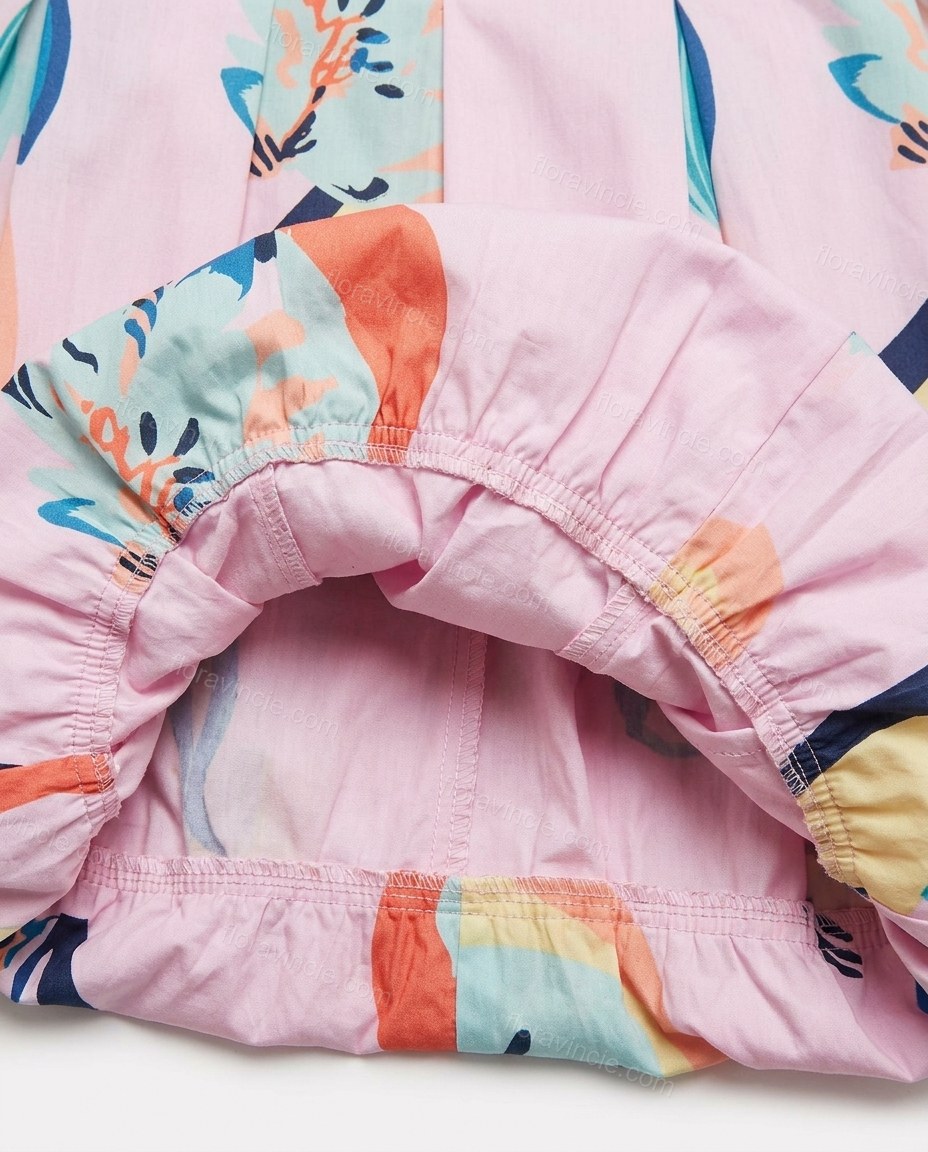 Pink Abstract Mini Strapless Dress, close-up of abstract, by Floravincie