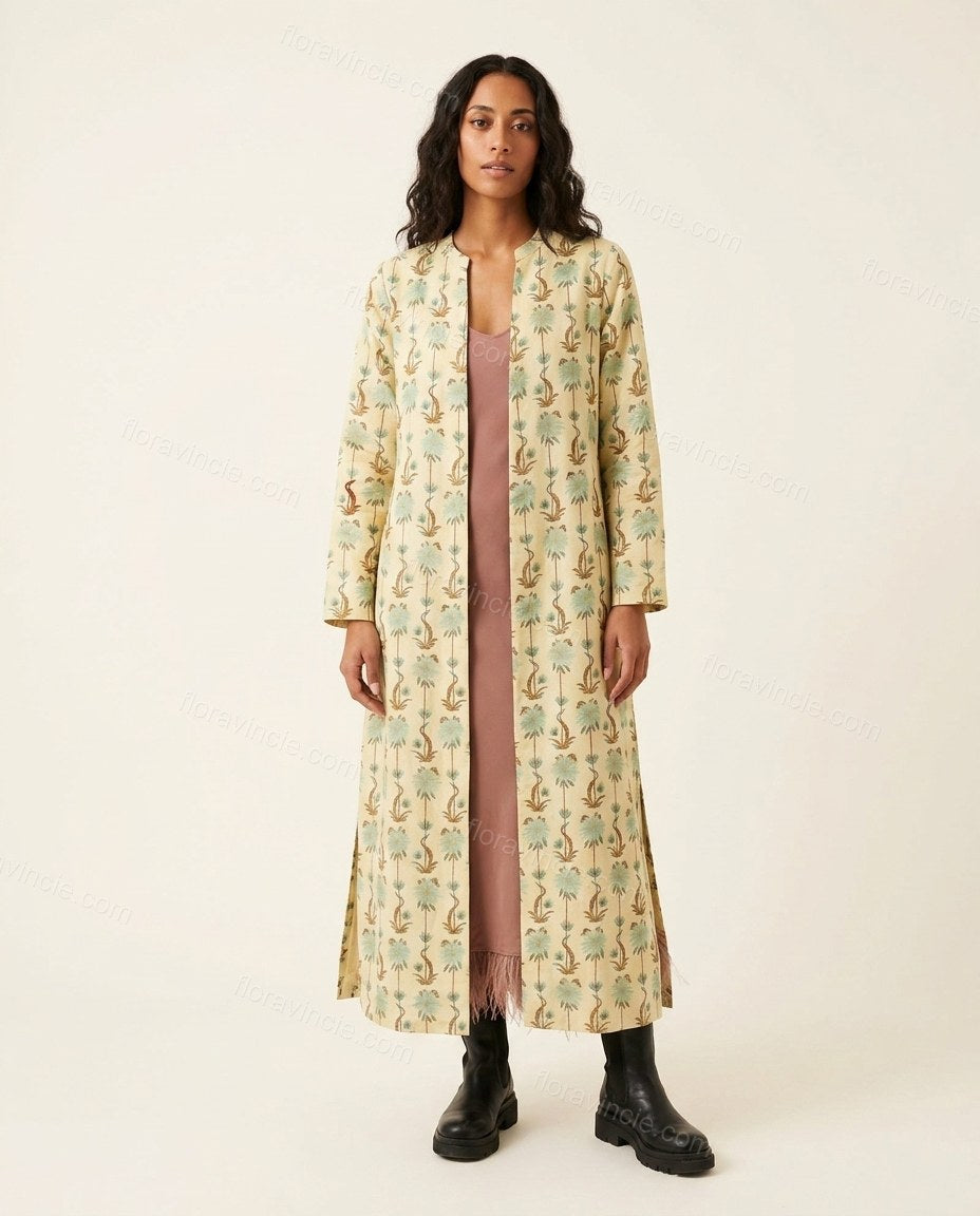 Cream Coat, front studio view, by Floravincie