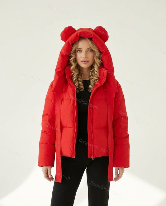 Red Jacket, front studio view, by Floravincie