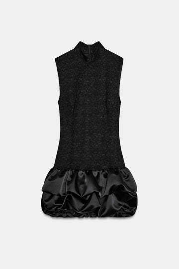 Chic combination lace mini dress