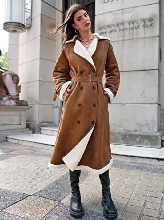 Teddy bear velvet lined coat